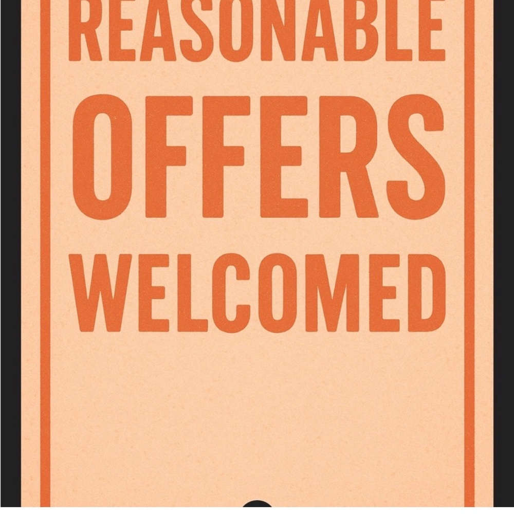 Reasonable offers welcomed if offer is too low will counter‎